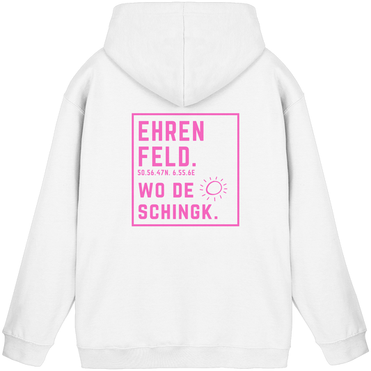 Wo de Sonn schingk - Ehrenfeld Druck Rücken  - Basic Unisex Hoodie