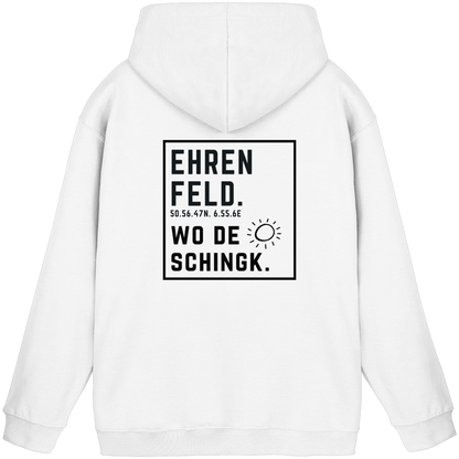 Wo de Sonn schingk - Ehrenfeld Druck Rücken - Basic Unisex Hoodie
