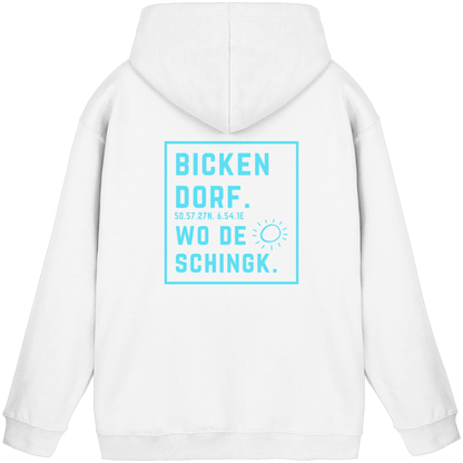 Wo de Sonn schingk - Bickendorf Druck Rücken - Basic Unisex Hoodie