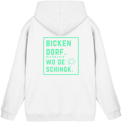 Wo de Sonn schingk - Bickendorf Druck Rücken - Basic Unisex Hoodie