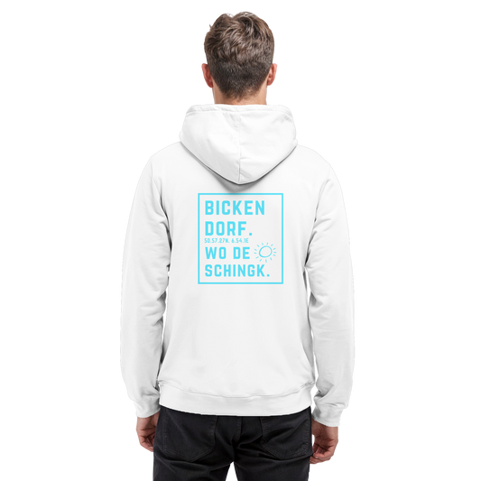 Wo de Sonn schingk - Bickendorf Druck Rücken - Basic Unisex Hoodie