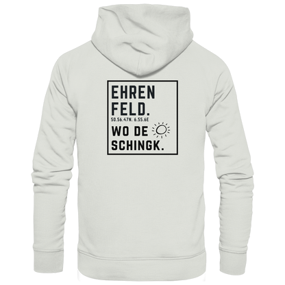 Wo de Sonn schingk - Ehrenfeld Druck Rücken - Basic Unisex Hoodie