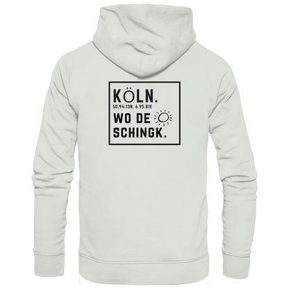 Wo de Sonn schingk - Köln Druck Rücken  - Basic Unisex Hoodie