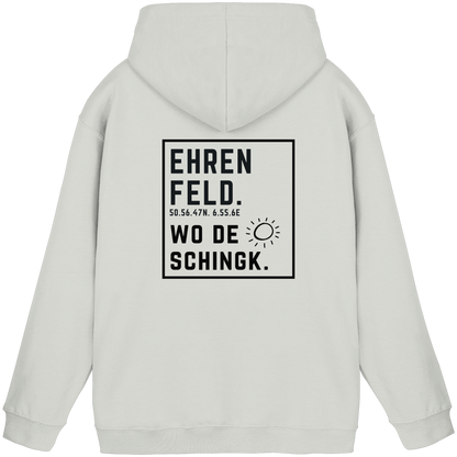Wo de Sonn schingk - Ehrenfeld Druck Rücken - Basic Unisex Hoodie