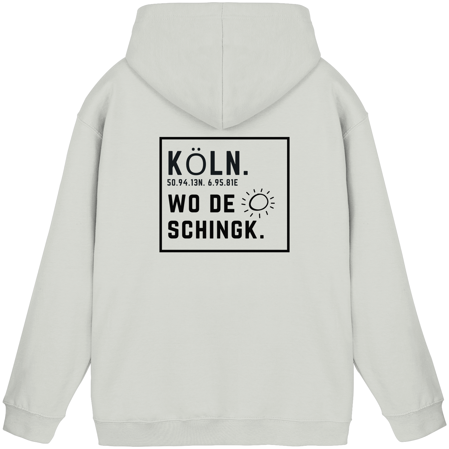 Wo de Sonn schingk - Köln Druck Rücken  - Basic Unisex Hoodie