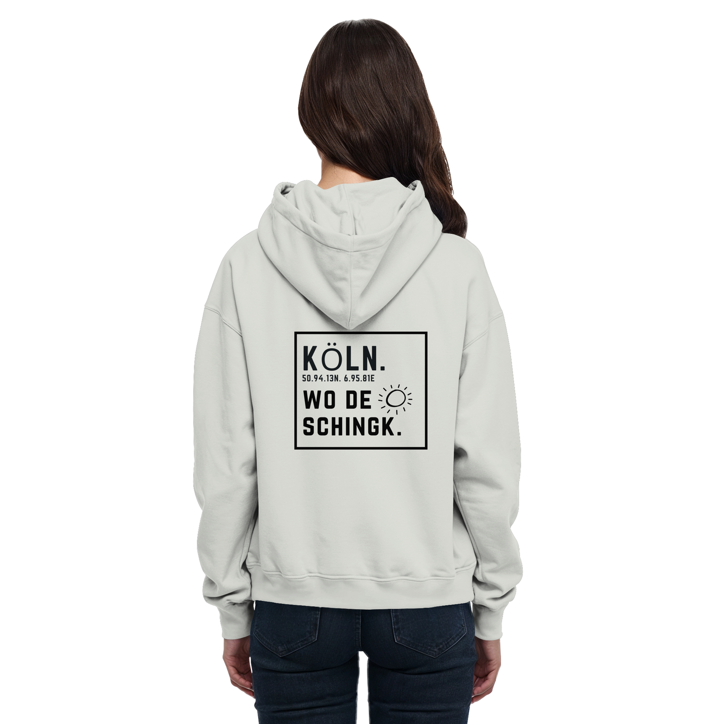 Wo de Sonn schingk - Köln Druck Rücken  - Basic Unisex Hoodie