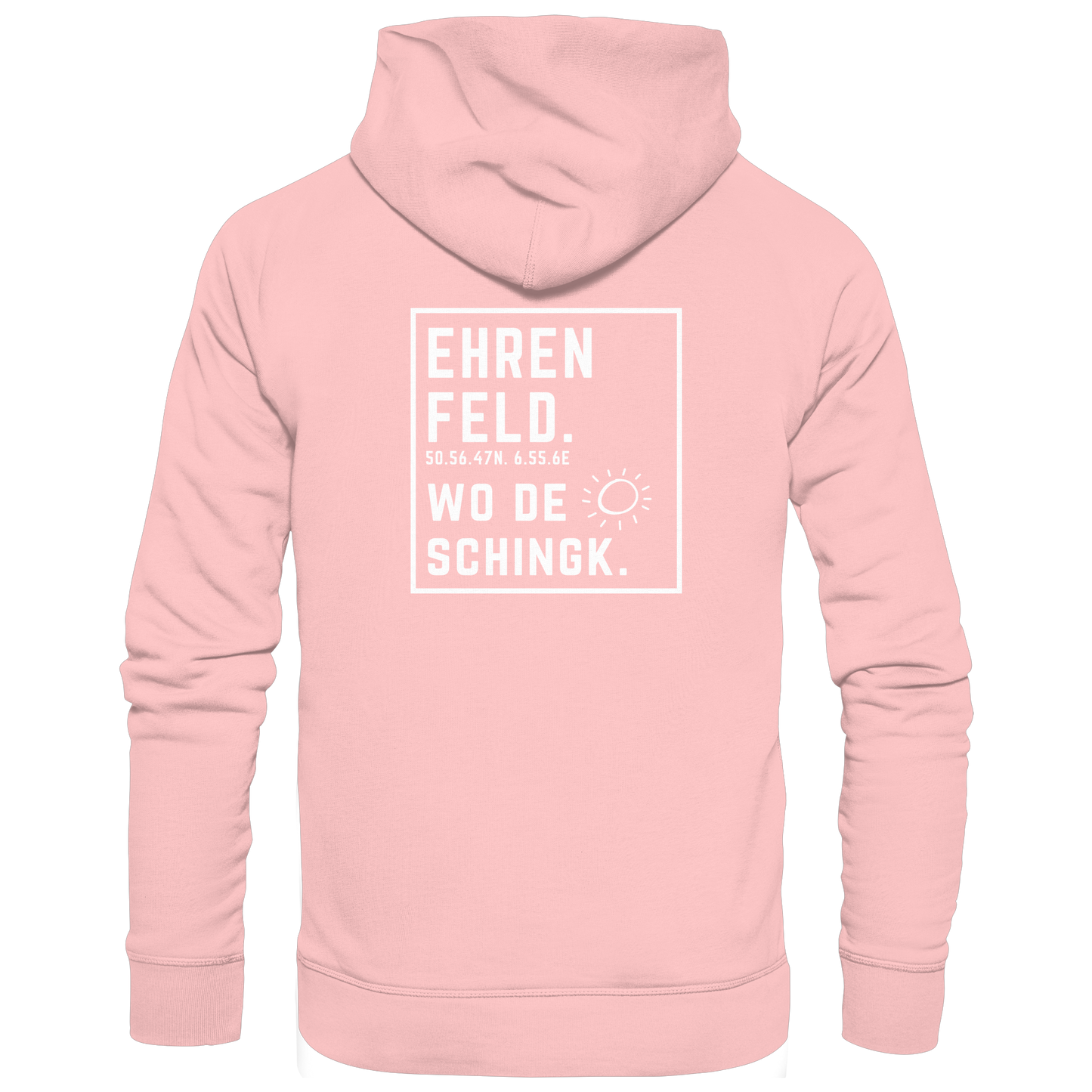 Wo de Sonn schingk - Ehrenfeld Druck Rücken  - Basic Unisex Hoodie