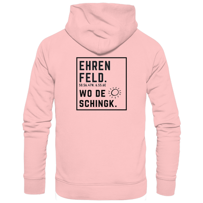 Wo de Sonn schingk - Ehrenfeld Druck Rücken - Basic Unisex Hoodie