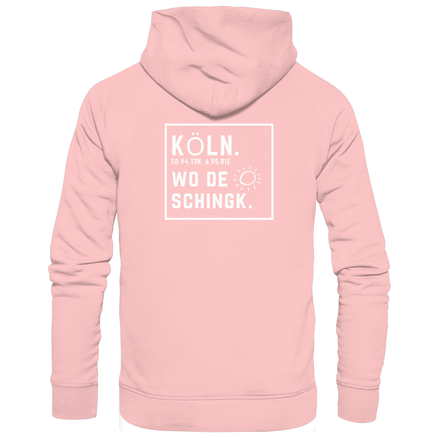 Wo de Sonn schingk - Köln Druck Rücken  - Basic Unisex Hoodie