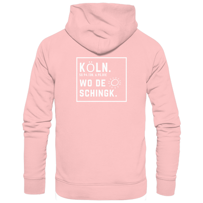 Wo de Sonn schingk - Köln Druck Rücken  - Basic Unisex Hoodie