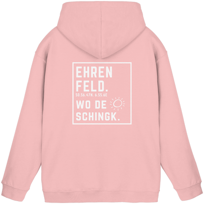 Wo de Sonn schingk - Ehrenfeld Druck Rücken  - Basic Unisex Hoodie