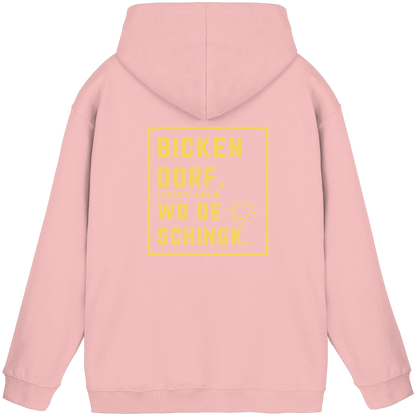 Wo de Sonn schingk - Bickendorf Druck Rücken - Basic Unisex Hoodie