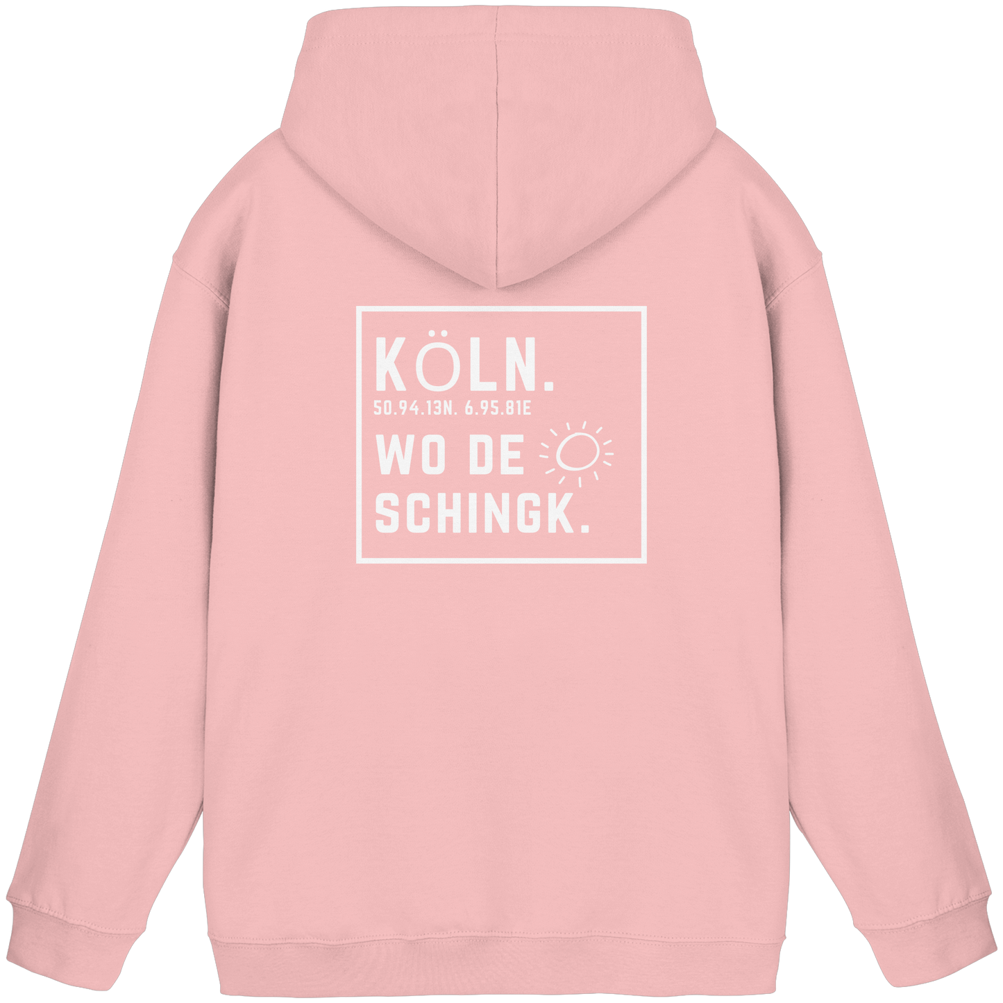 Wo de Sonn schingk - Köln Druck Rücken  - Basic Unisex Hoodie