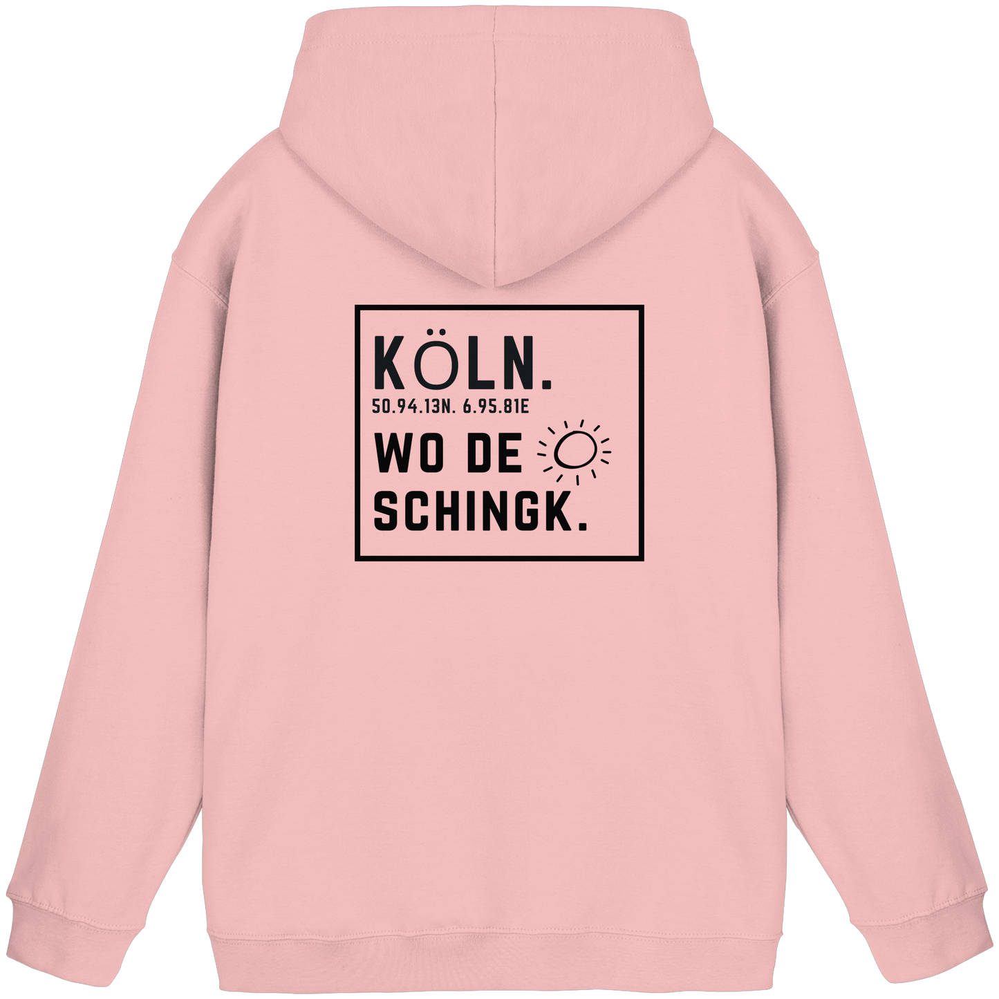 Wo de Sonn schingk - Köln Druck Rücken  - Basic Unisex Hoodie