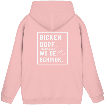 Wo de Sonn schingk - Bickendorf Druck Rücken - Basic Unisex Hoodie