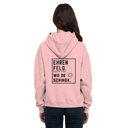 Wo de Sonn schingk - Ehrenfeld Druck Rücken - Basic Unisex Hoodie