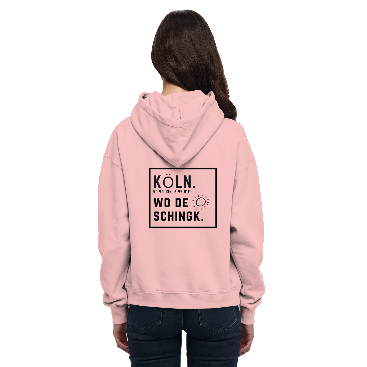 Wo de Sonn schingk - Köln Druck Rücken  - Basic Unisex Hoodie