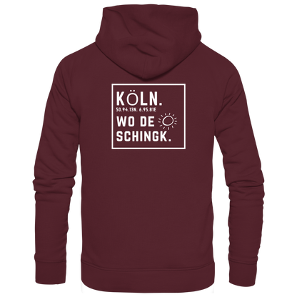 Wo de Sonn schingk - Köln Druck Rücken  - Basic Unisex Hoodie
