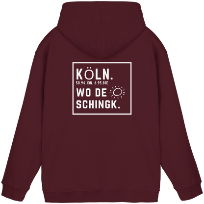 Wo de Sonn schingk - Köln Druck Rücken  - Basic Unisex Hoodie