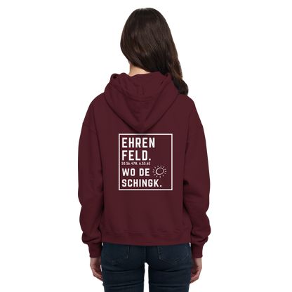 Wo de Sonn schingk - Ehrenfeld Druck Rücken  - Basic Unisex Hoodie