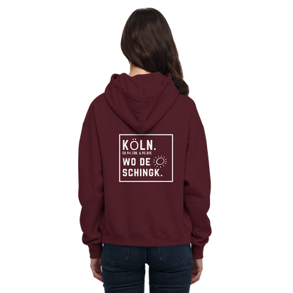 Wo de Sonn schingk - Köln Druck Rücken  - Basic Unisex Hoodie