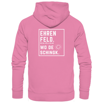 Wo de Sonn schingk - Ehrenfeld Druck Rücken  - Basic Unisex Hoodie