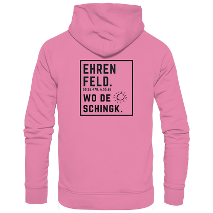 Wo de Sonn schingk - Ehrenfeld Druck Rücken - Basic Unisex Hoodie