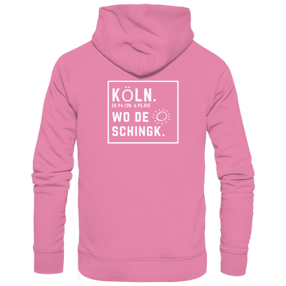Wo de Sonn schingk - Köln Druck Rücken  - Basic Unisex Hoodie