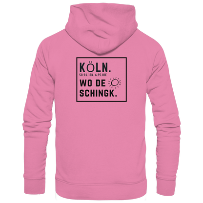 Wo de Sonn schingk - Köln Druck Rücken  - Basic Unisex Hoodie