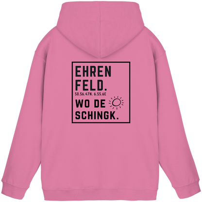 Wo de Sonn schingk - Ehrenfeld Druck Rücken - Basic Unisex Hoodie
