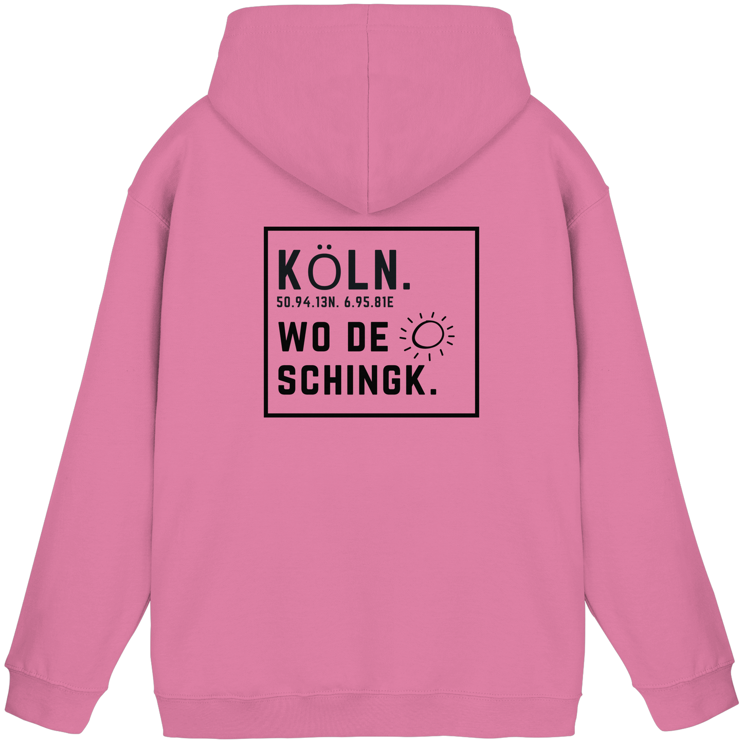 Wo de Sonn schingk - Köln Druck Rücken  - Basic Unisex Hoodie