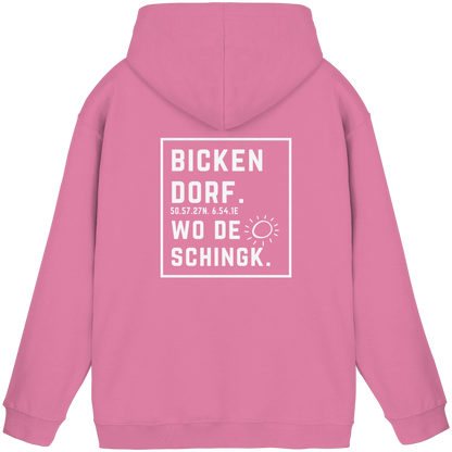 Wo de Sonn schingk - Bickendorf Druck Rücken - Basic Unisex Hoodie