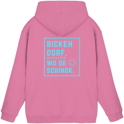 Wo de Sonn schingk - Bickendorf Druck Rücken - Basic Unisex Hoodie