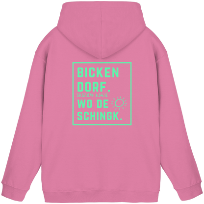 Wo de Sonn schingk - Bickendorf Druck Rücken - Basic Unisex Hoodie