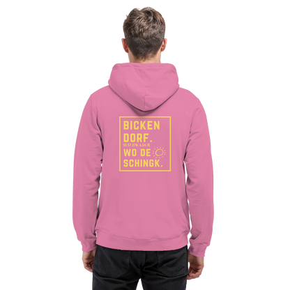 Wo de Sonn schingk - Bickendorf Druck Rücken - Basic Unisex Hoodie
