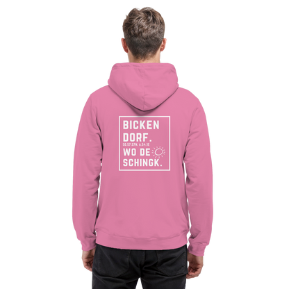 Wo de Sonn schingk - Bickendorf Druck Rücken - Basic Unisex Hoodie