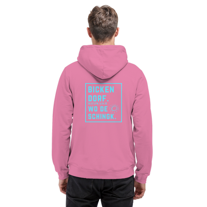 Wo de Sonn schingk - Bickendorf Druck Rücken - Basic Unisex Hoodie