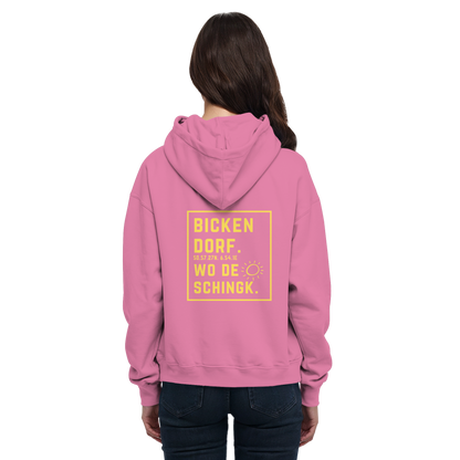 Wo de Sonn schingk - Bickendorf Druck Rücken - Basic Unisex Hoodie