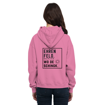Wo de Sonn schingk - Ehrenfeld Druck Rücken - Basic Unisex Hoodie