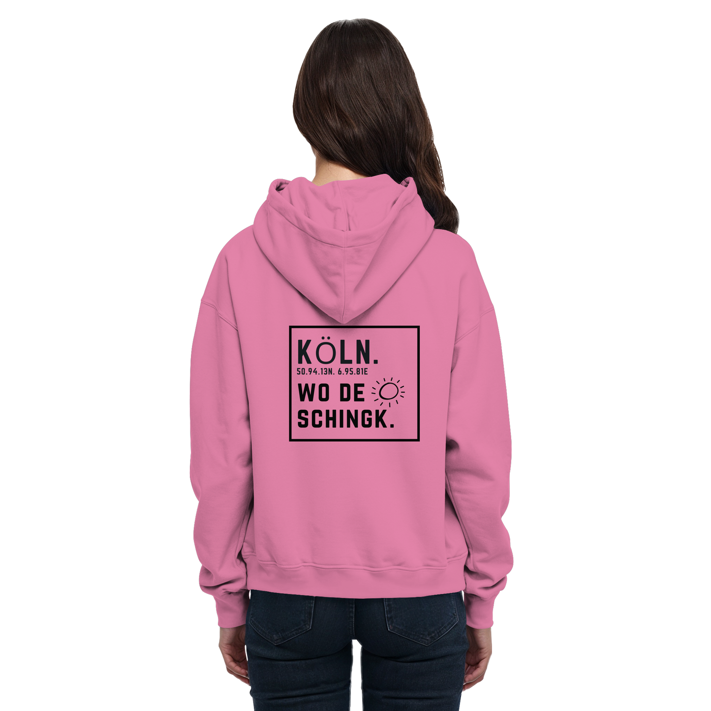 Wo de Sonn schingk - Köln Druck Rücken  - Basic Unisex Hoodie