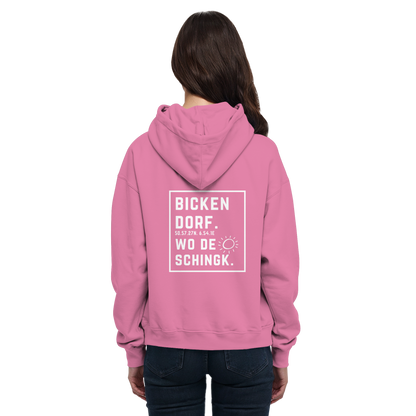 Wo de Sonn schingk - Bickendorf Druck Rücken - Basic Unisex Hoodie