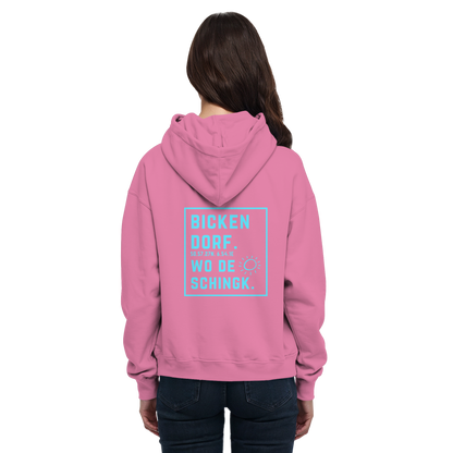 Wo de Sonn schingk - Bickendorf Druck Rücken - Basic Unisex Hoodie