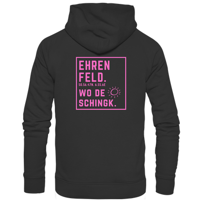 Wo de Sonn schingk - Ehrenfeld Druck Rücken  - Basic Unisex Hoodie