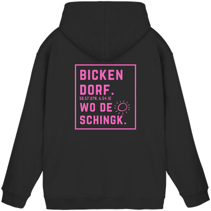 Wo de Sonn schingk - Bickendorf Druck Rücken - Basic Unisex Hoodie