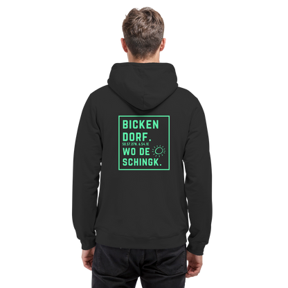 Wo de Sonn schingk - Bickendorf Druck Rücken - Basic Unisex Hoodie