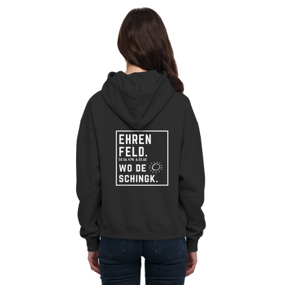Wo de Sonn schingk - Ehrenfeld Druck Rücken  - Basic Unisex Hoodie