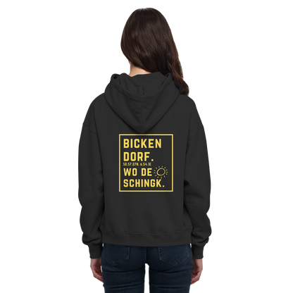 Wo de Sonn schingk - Bickendorf Druck Rücken - Basic Unisex Hoodie