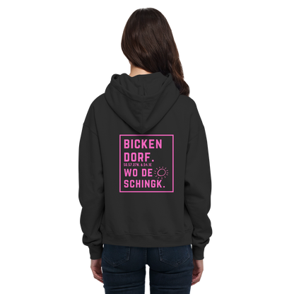 Wo de Sonn schingk - Bickendorf Druck Rücken - Basic Unisex Hoodie