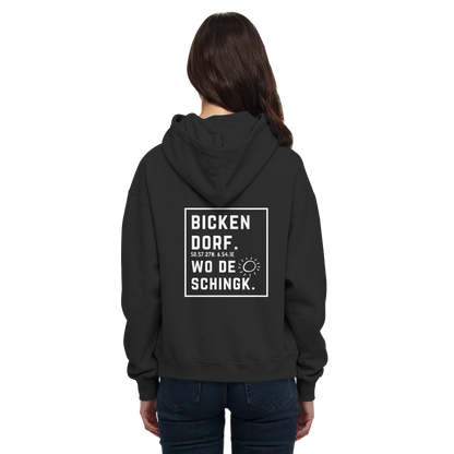 Wo de Sonn schingk - Bickendorf Druck Rücken - Basic Unisex Hoodie