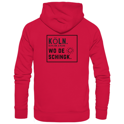 Wo de Sonn schingk - Köln Druck Rücken  - Basic Unisex Hoodie